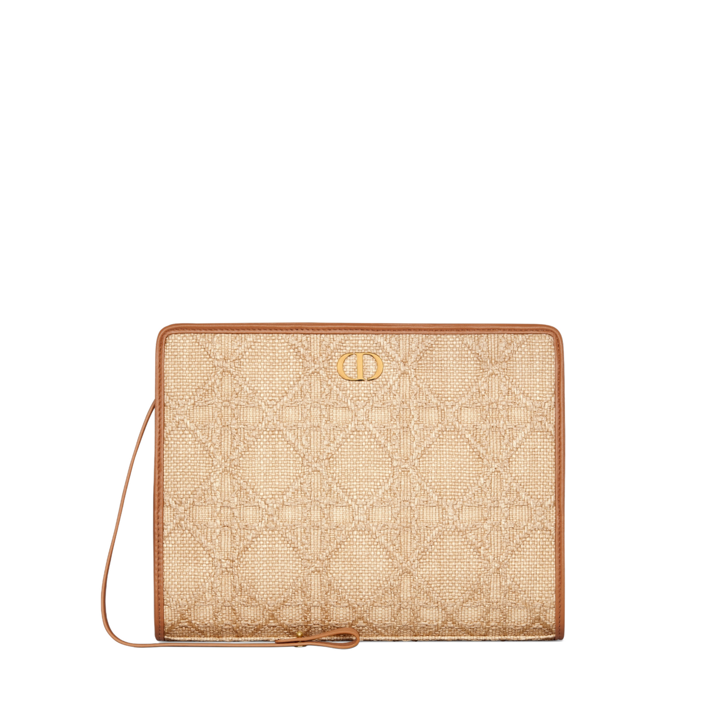 30 Montaigne Pouch Natural Cannage Raffia