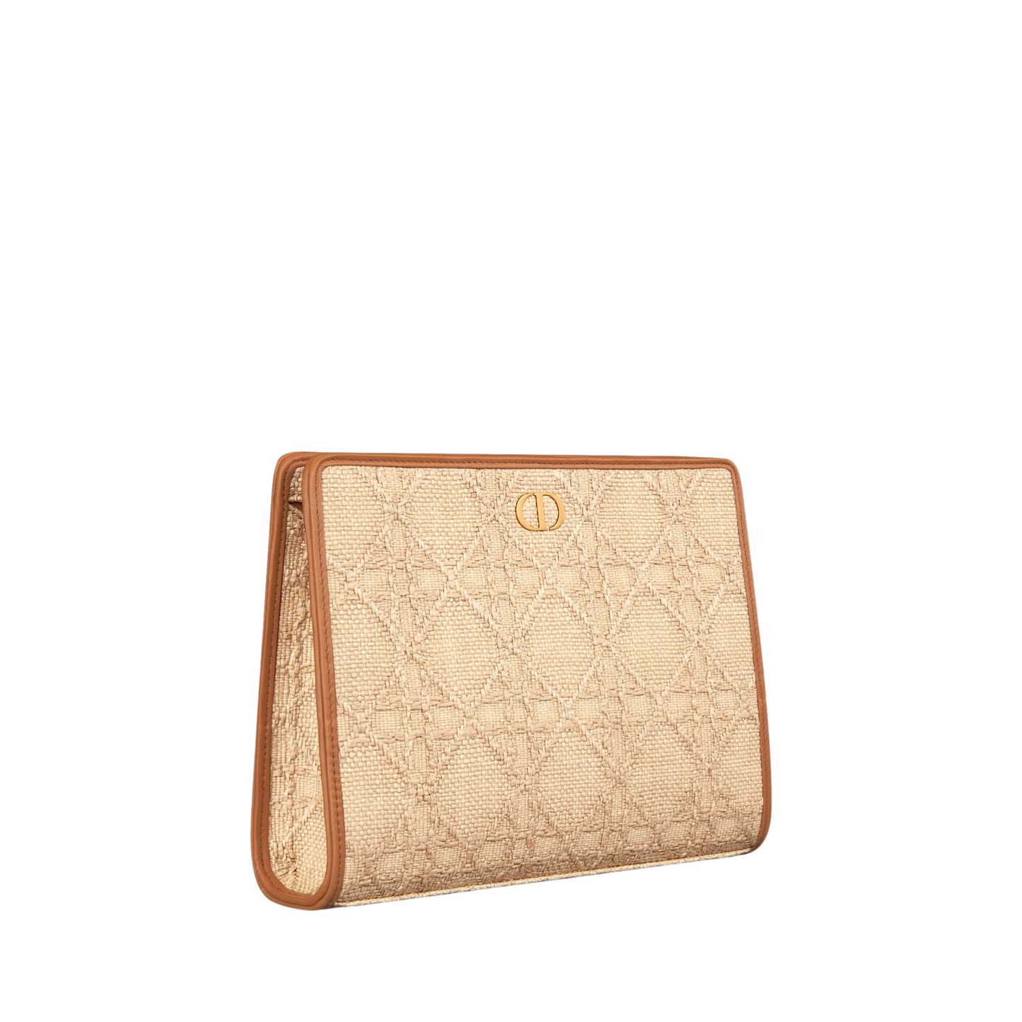 30 Montaigne Pouch Natural Cannage Raffia