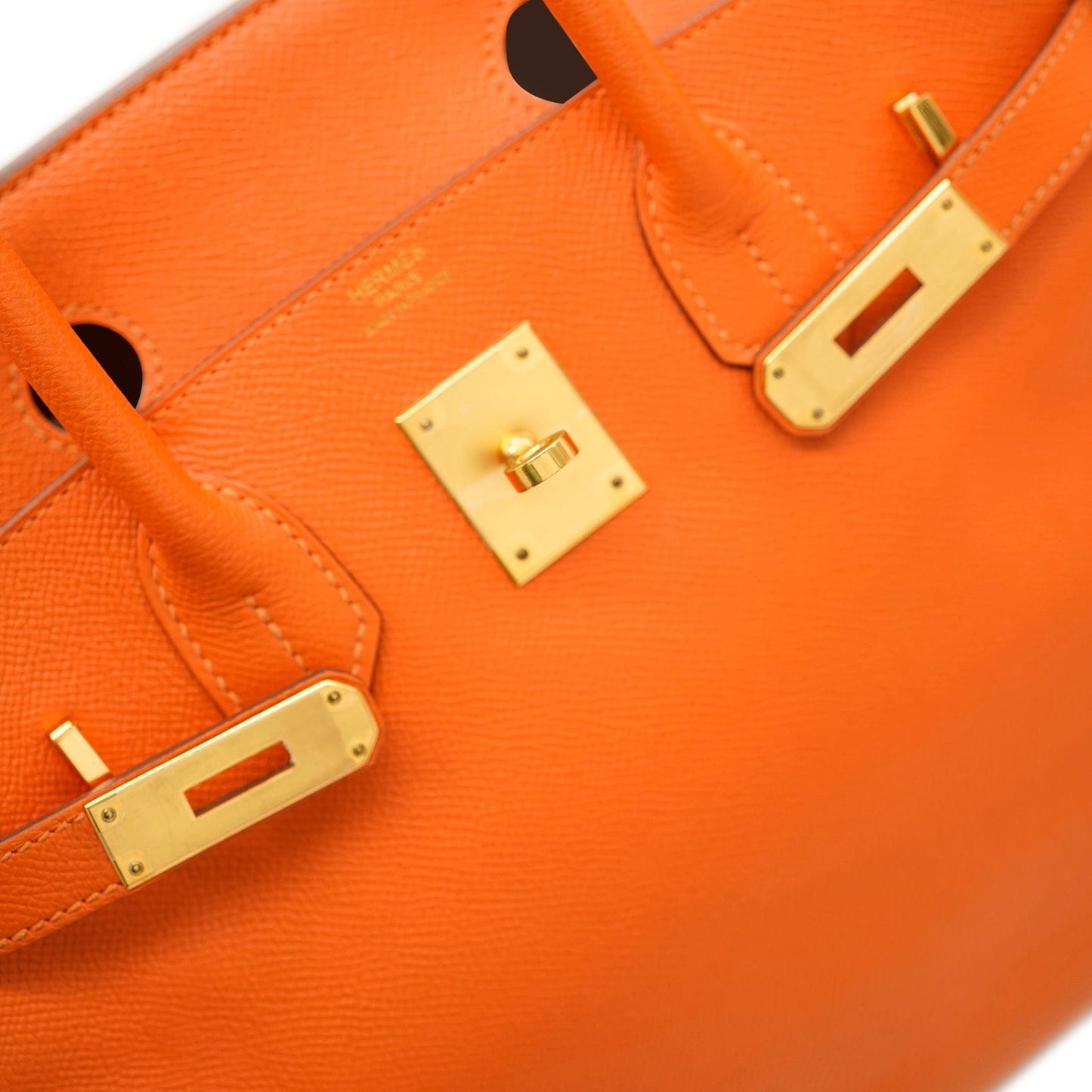 Epsom Birkin 30 Orange