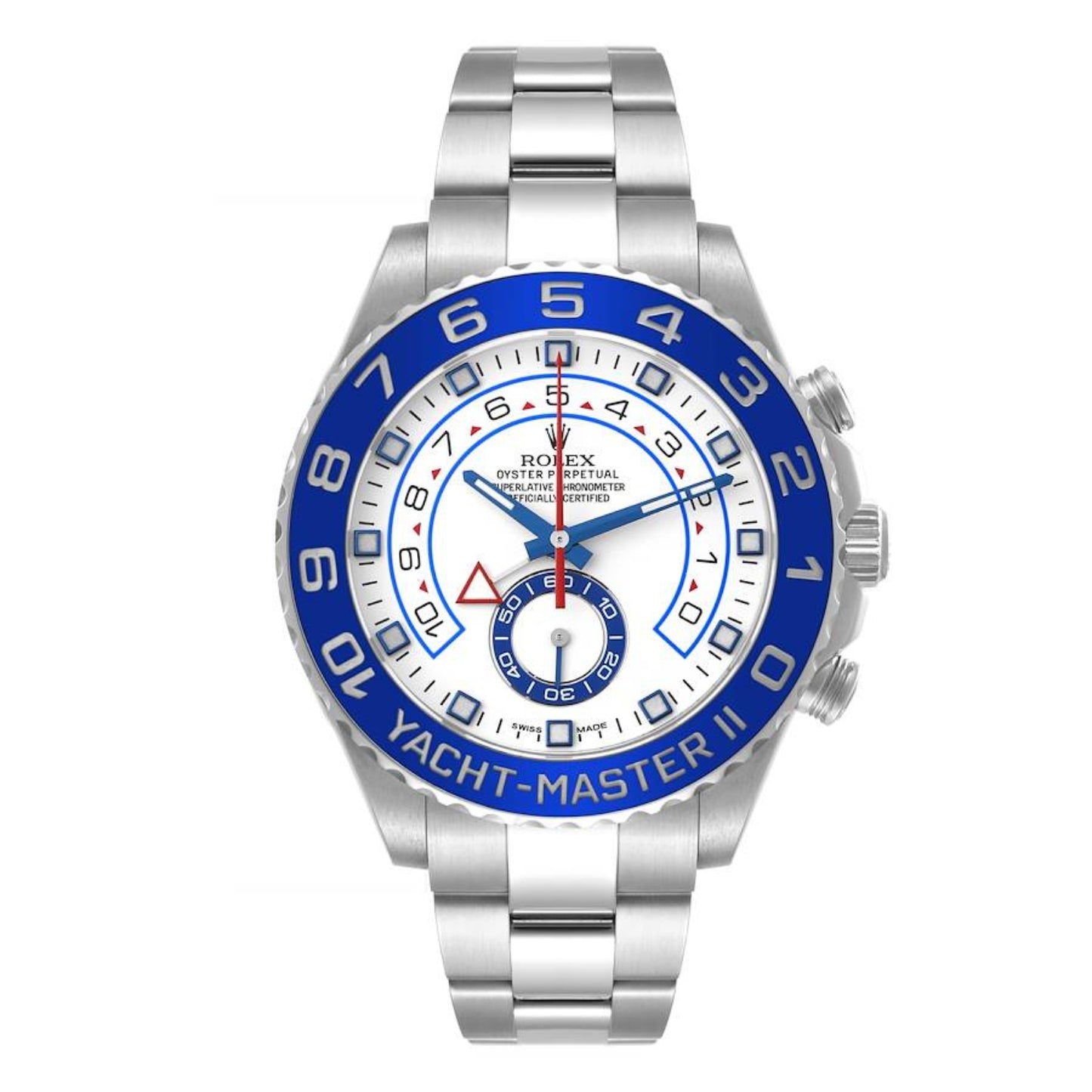 Rolex Yachtmaster II 44 Blue Cerachrom Bezel Steel Mens Watch