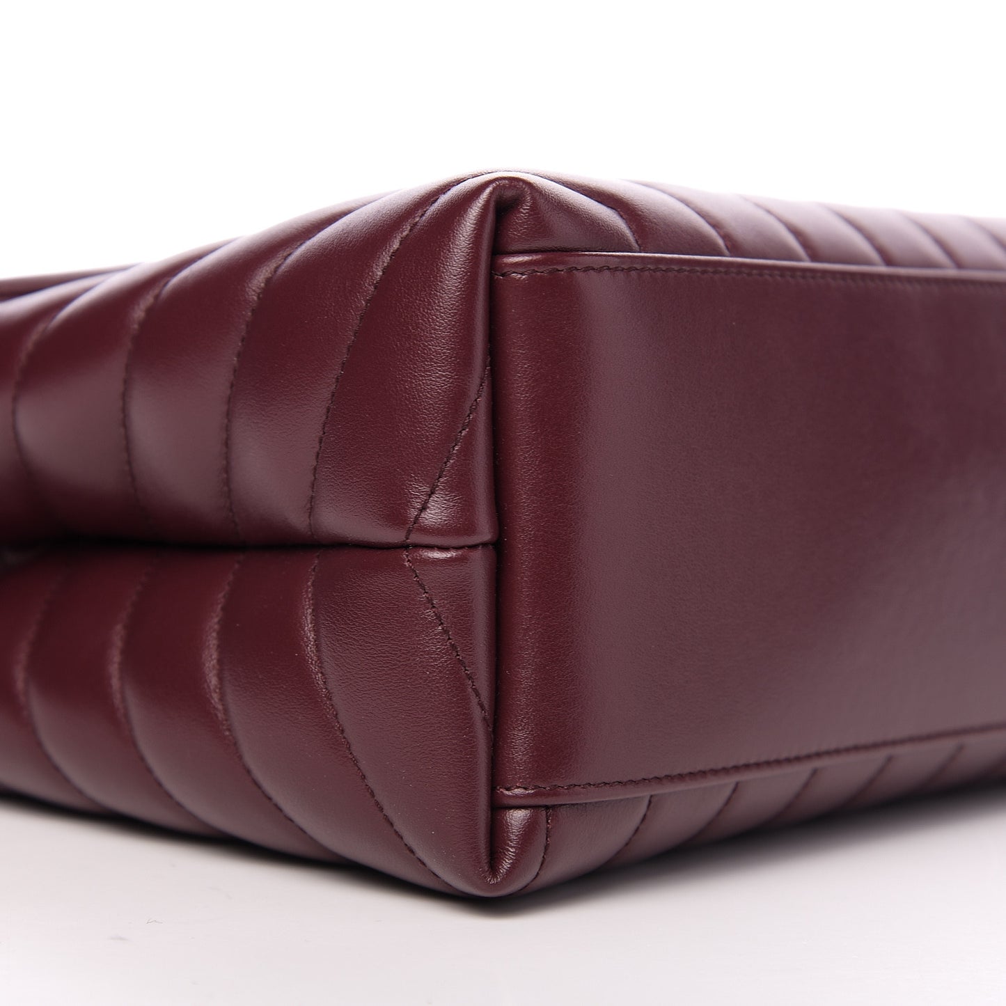Calfskin Y Quilted Monogram Medium Loulou Chain Satchel Rouge Legion