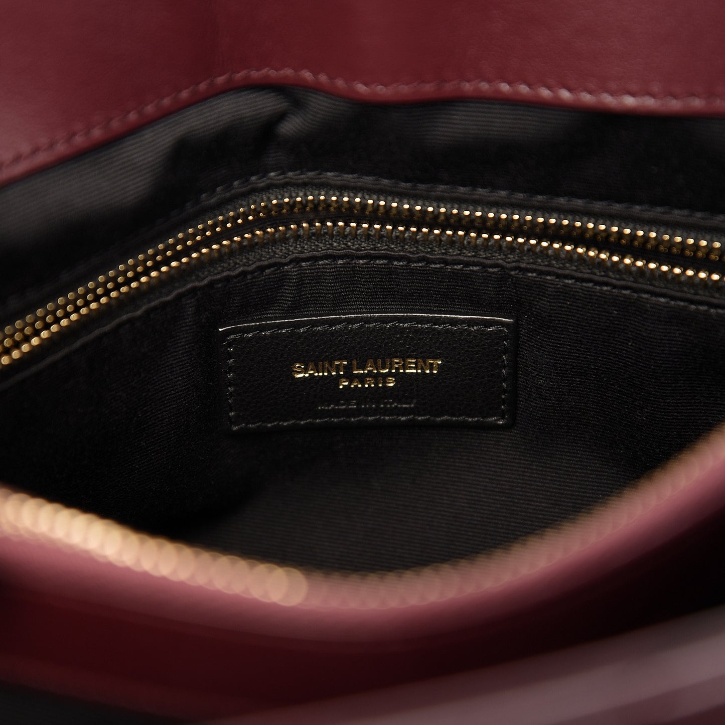 Calfskin Y Quilted Monogram Medium Loulou Chain Satchel Rouge Legion