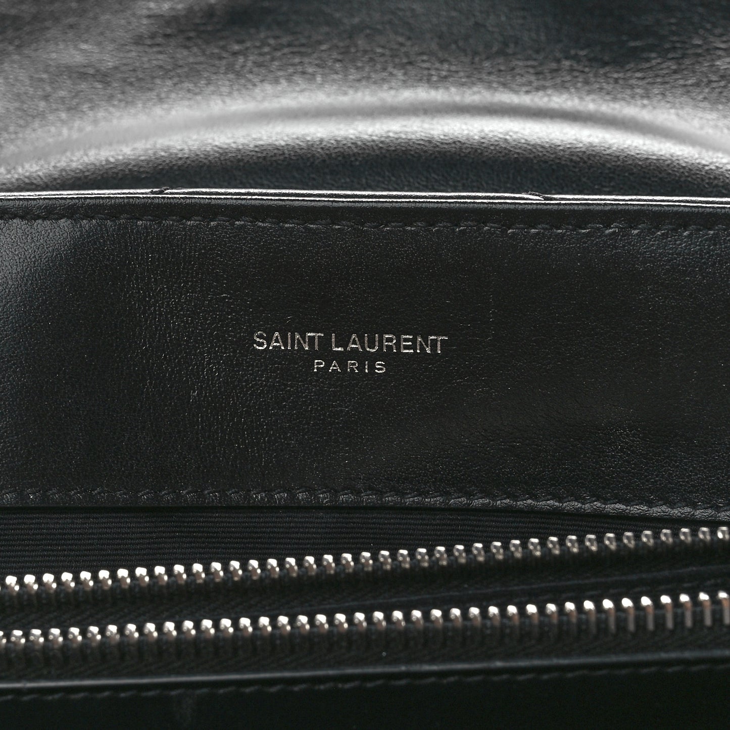 Calfskin Y Quilted Monogram Medium Loulou Chain Satchel Black