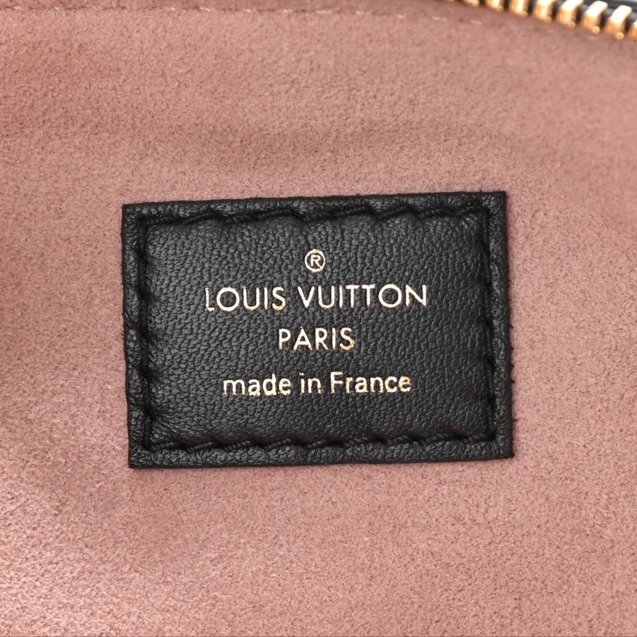 Lambskin Embossed Monogram Coussin PM Black