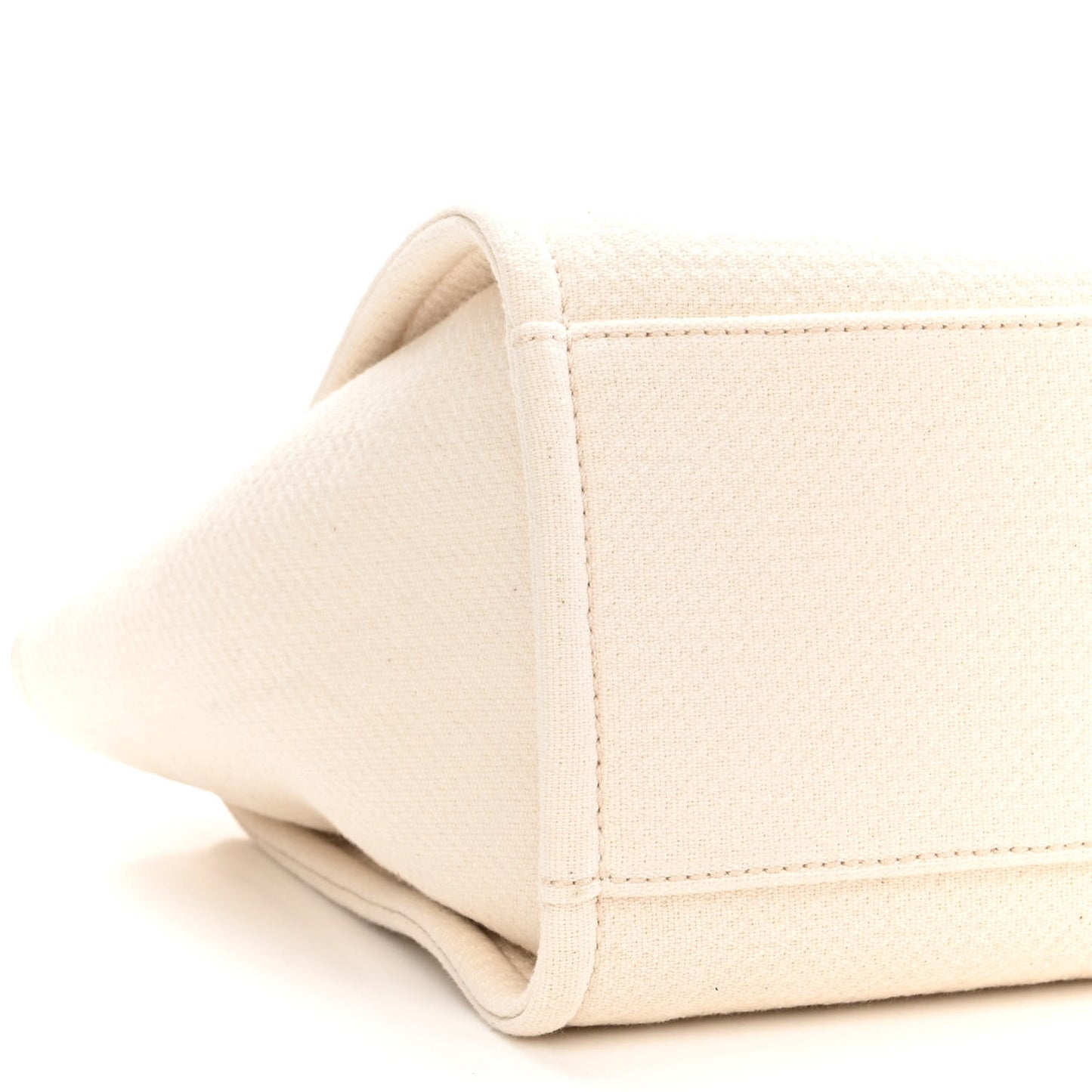 Mixed Fibers Small Deauville Tote White