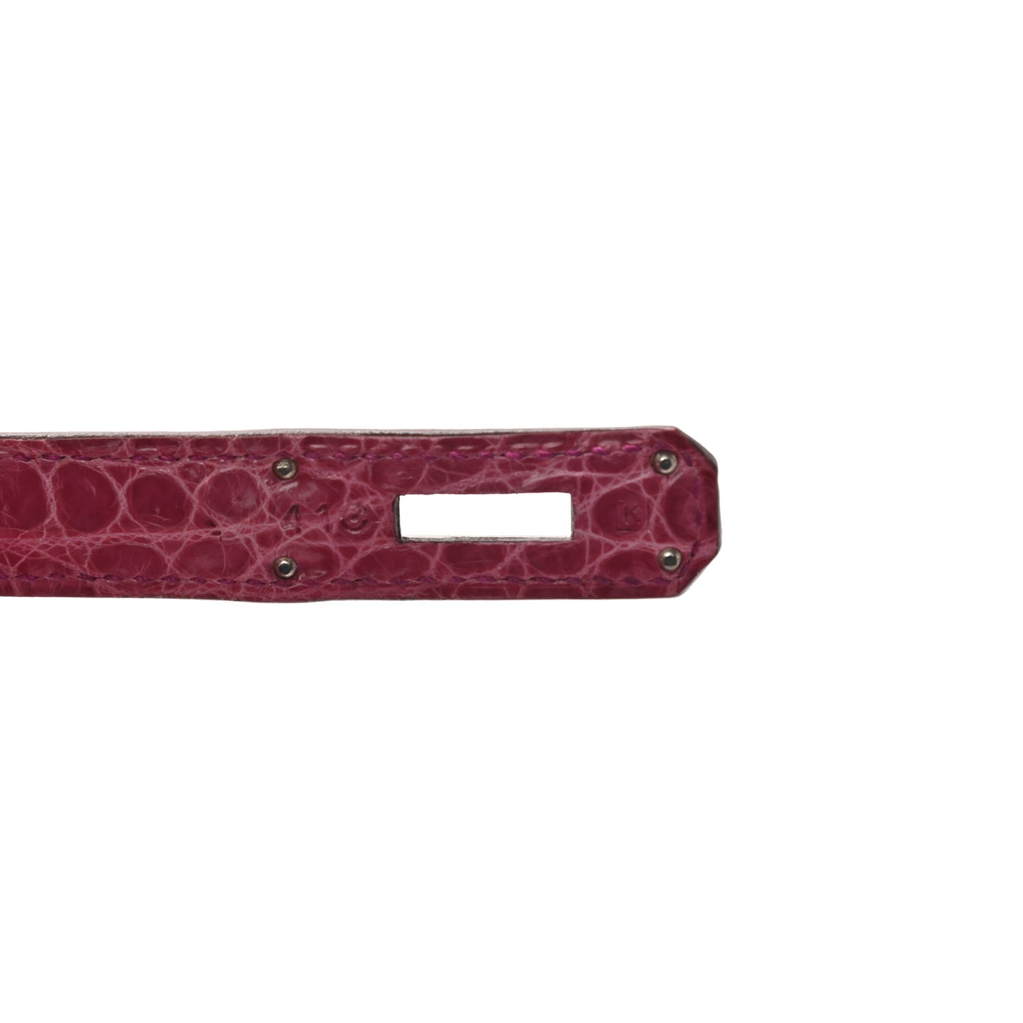 Shiny Porosus Crocodile Birkin 30 Rose Tyrien