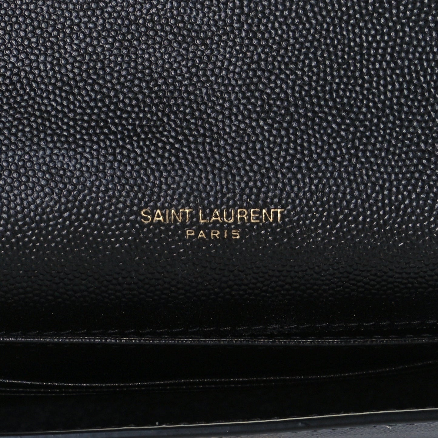 Grain De Poudre Monogram Cassandra Chain Wallet Black