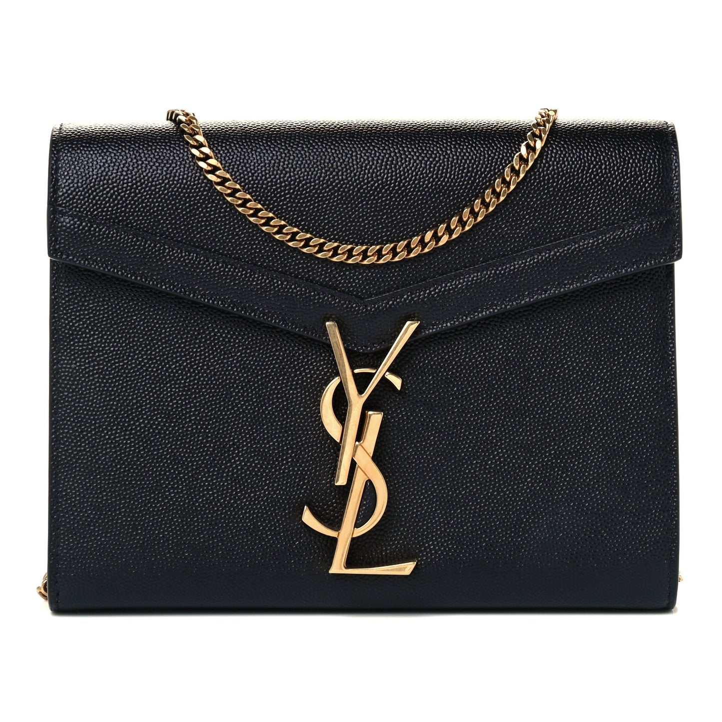 Grain De Poudre Monogram Cassandra Chain Wallet Black