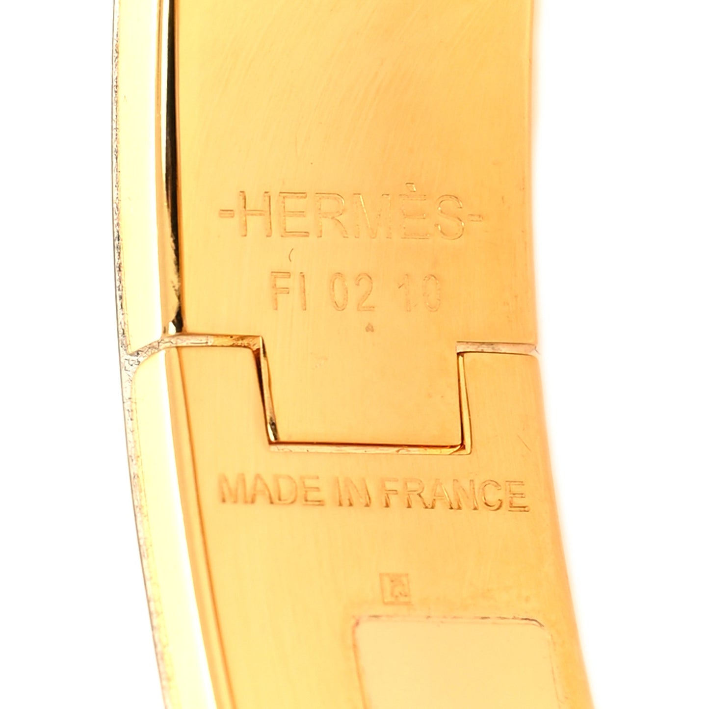 Enamel Narrow Clic Clac H Bracelet PM Pannacotta
