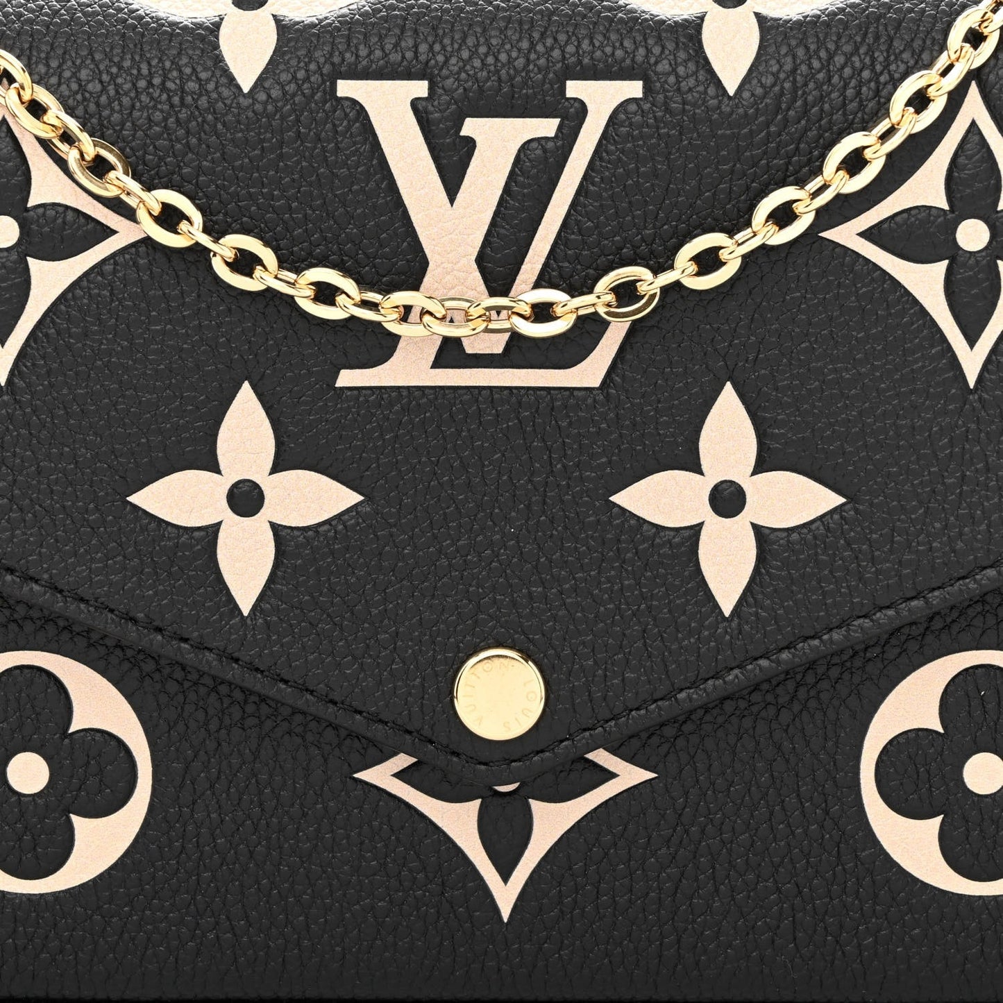 Empreinte Monogram Giant Felicie Pochette Black Beige