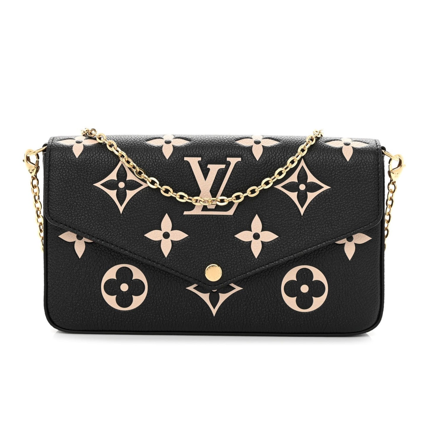 Empreinte Monogram Giant Felicie Pochette Black Beige