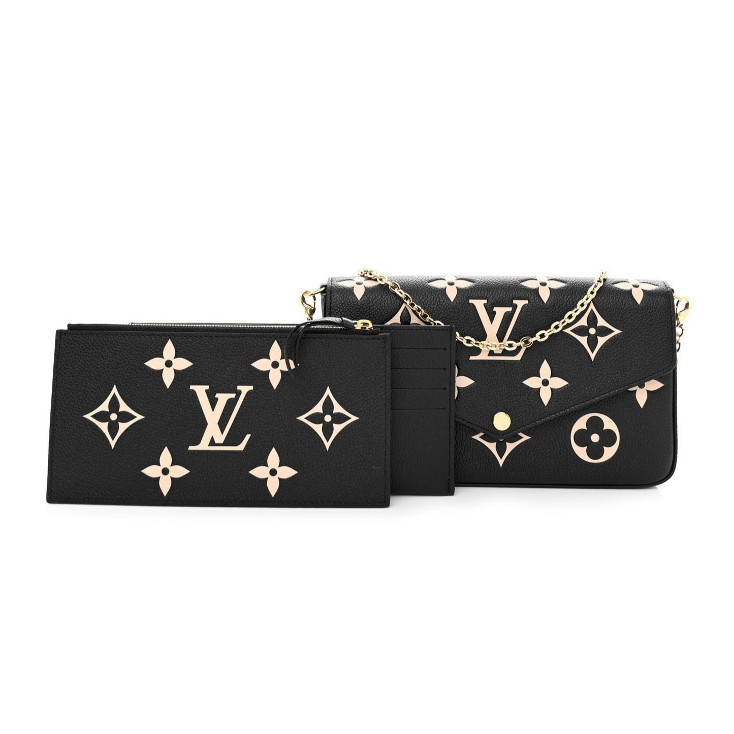Empreinte Monogram Giant Felicie Pochette Black Beige
