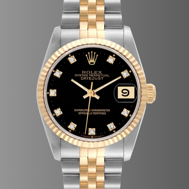 Rolex Datejust 31mm Midsize Diamond Steel Yellow Gold
