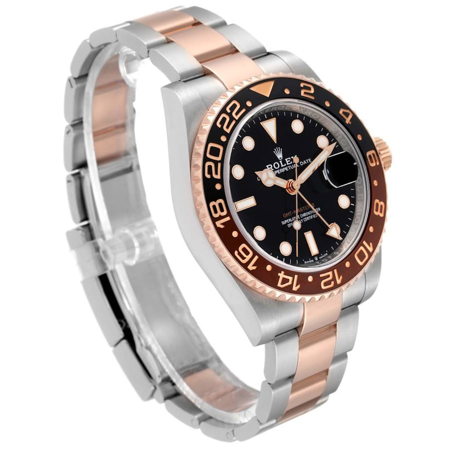 Rolex GMT Master II Steel Rose Gold Mens Watch