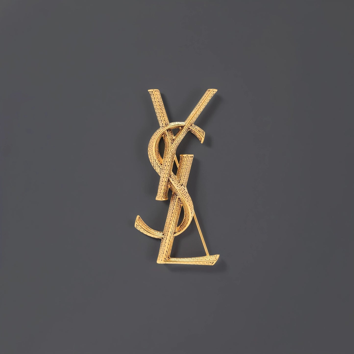 Monogram Opyum Brooch Gold