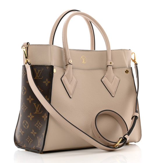 Calfskin Monogram On My Side Greige MM