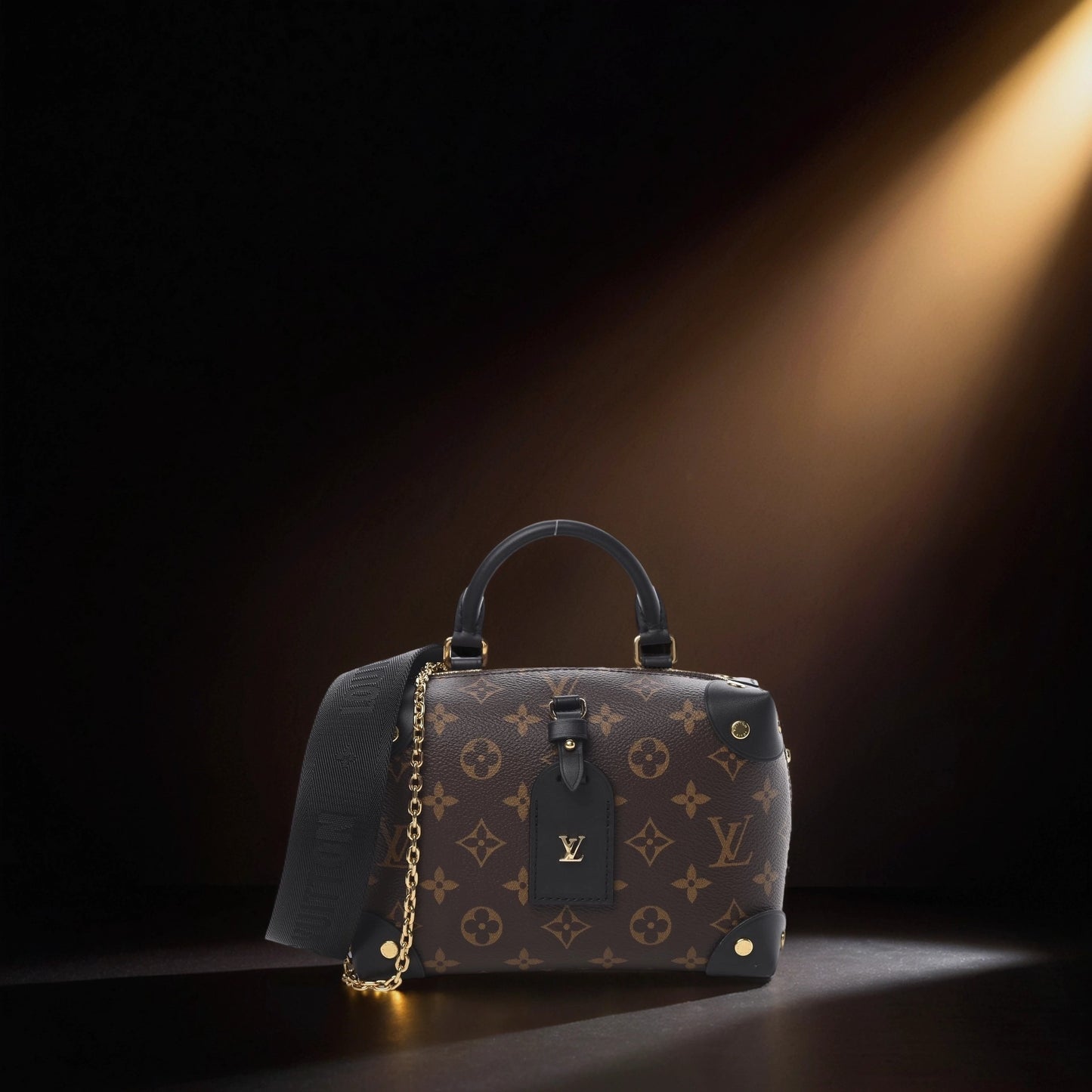 Monogram Petite Malle Souple Black