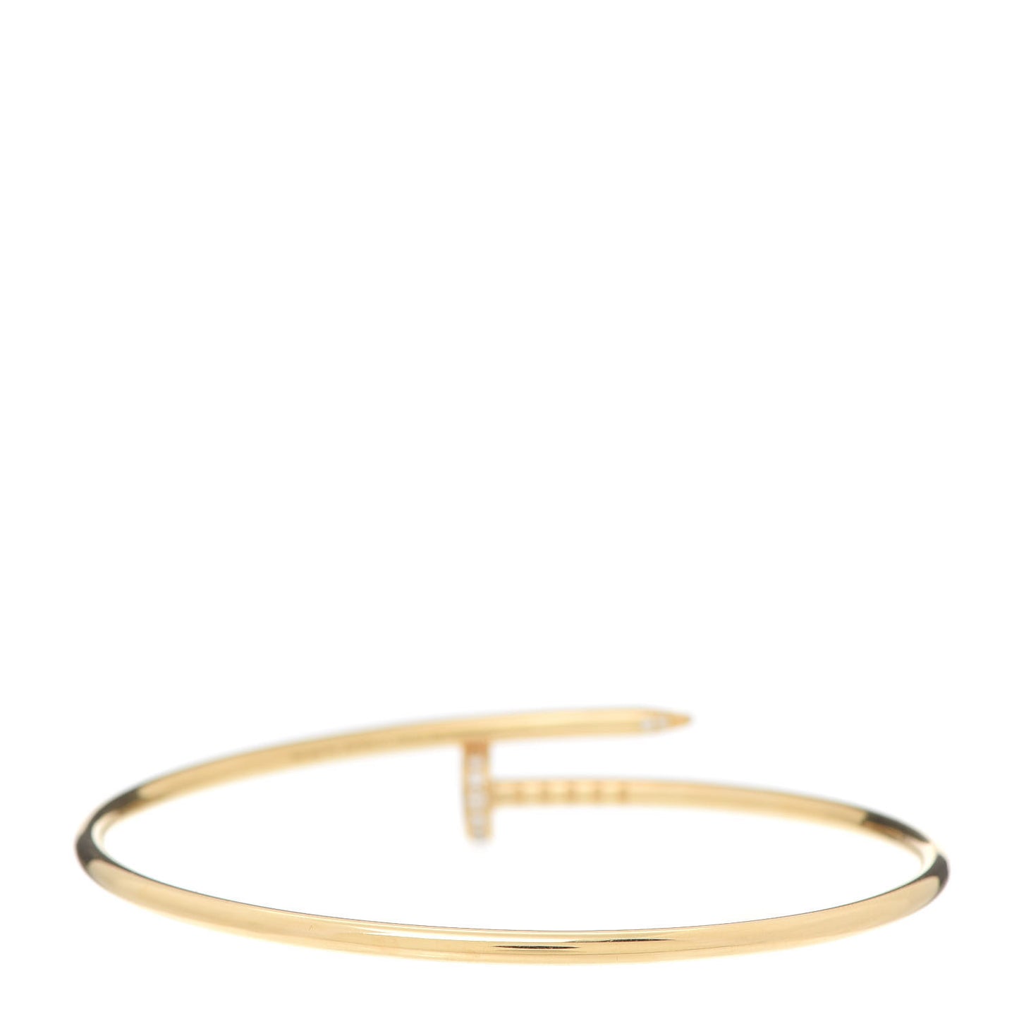 18K Yellow Gold Diamond Small Juste Un Clou Bracelet 17