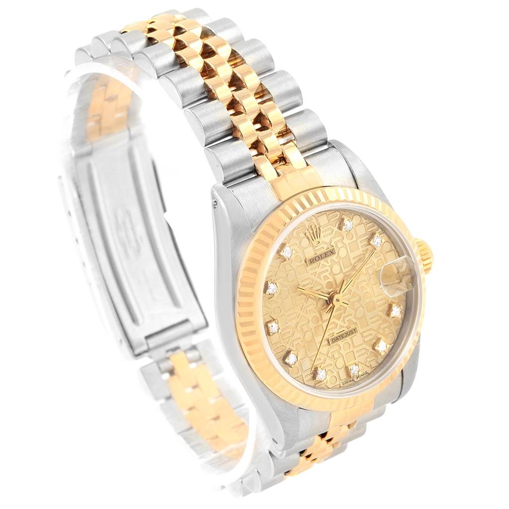 Rolex Datejust 36 Steel Yellow Gold Diamond Watch