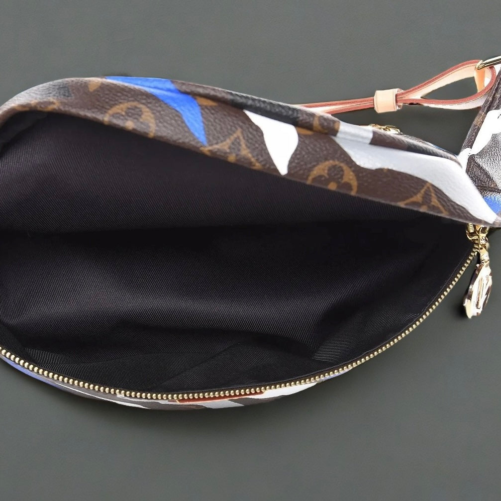 X LOL Monogram Bumbag Blue Silver