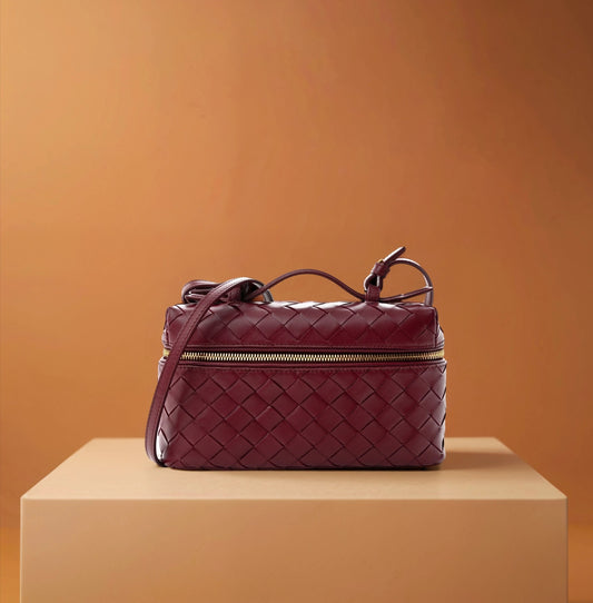 Nappa Intrecciato Bang Bang Vanity Case Barolo