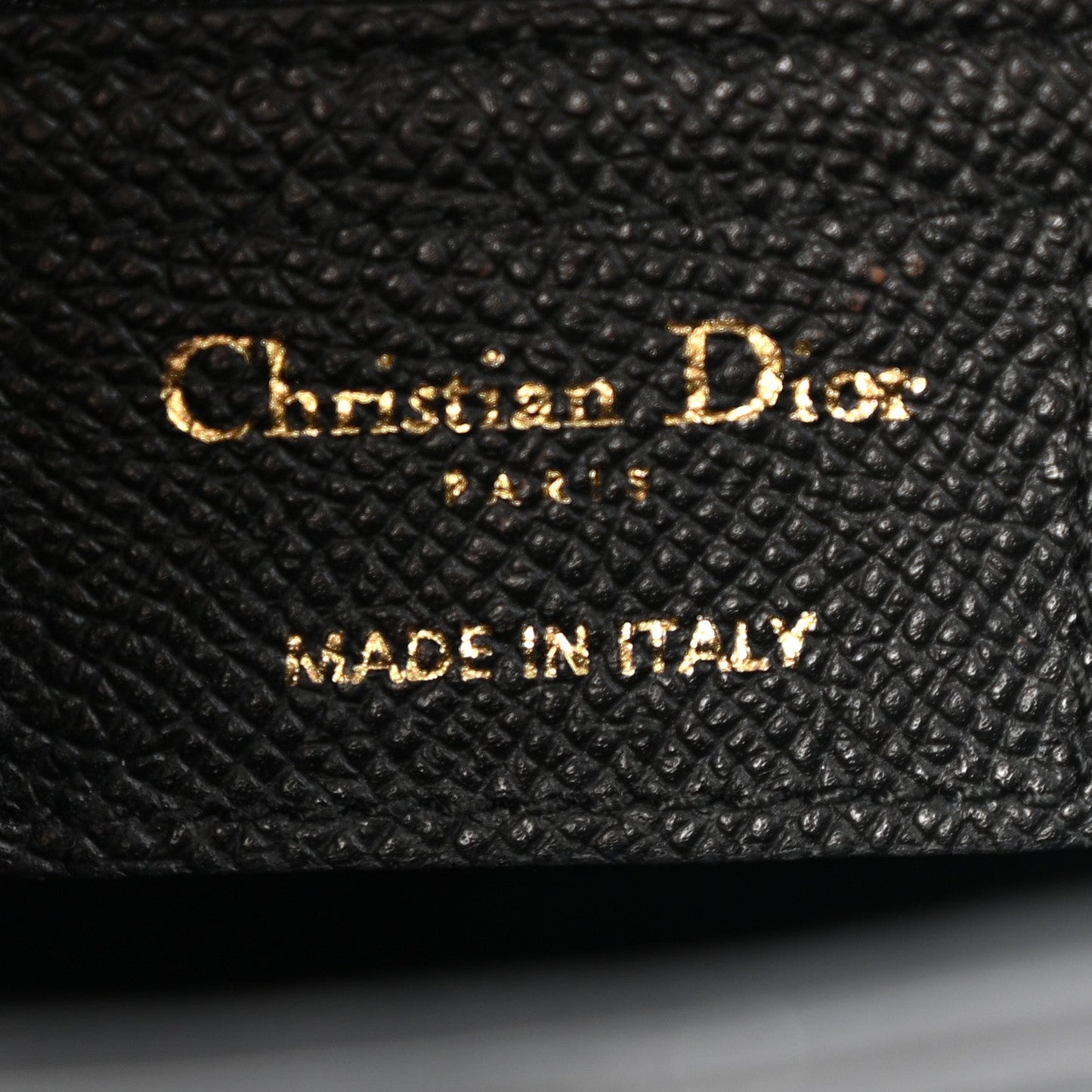 Grained Calfskin Saddle Bag Black