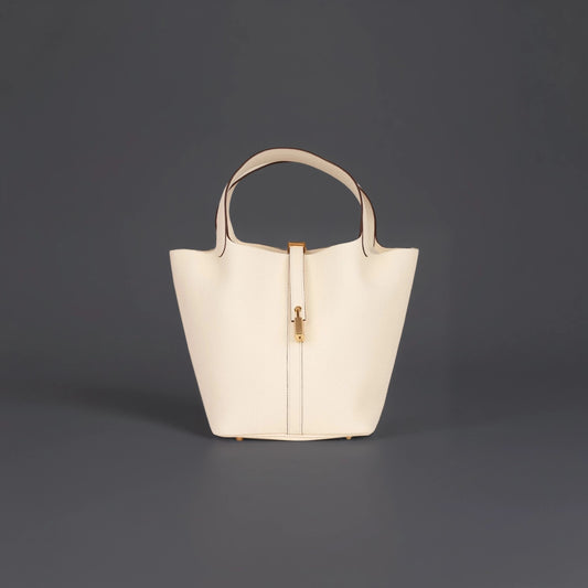 Taurillon Clemence Picotin Lock 22 MM Nata