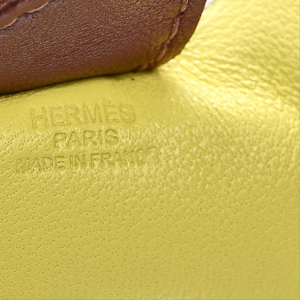 Milo Lambskin Grigri Rodeo Horse Bag Charm PM Lime Menthe Fauve