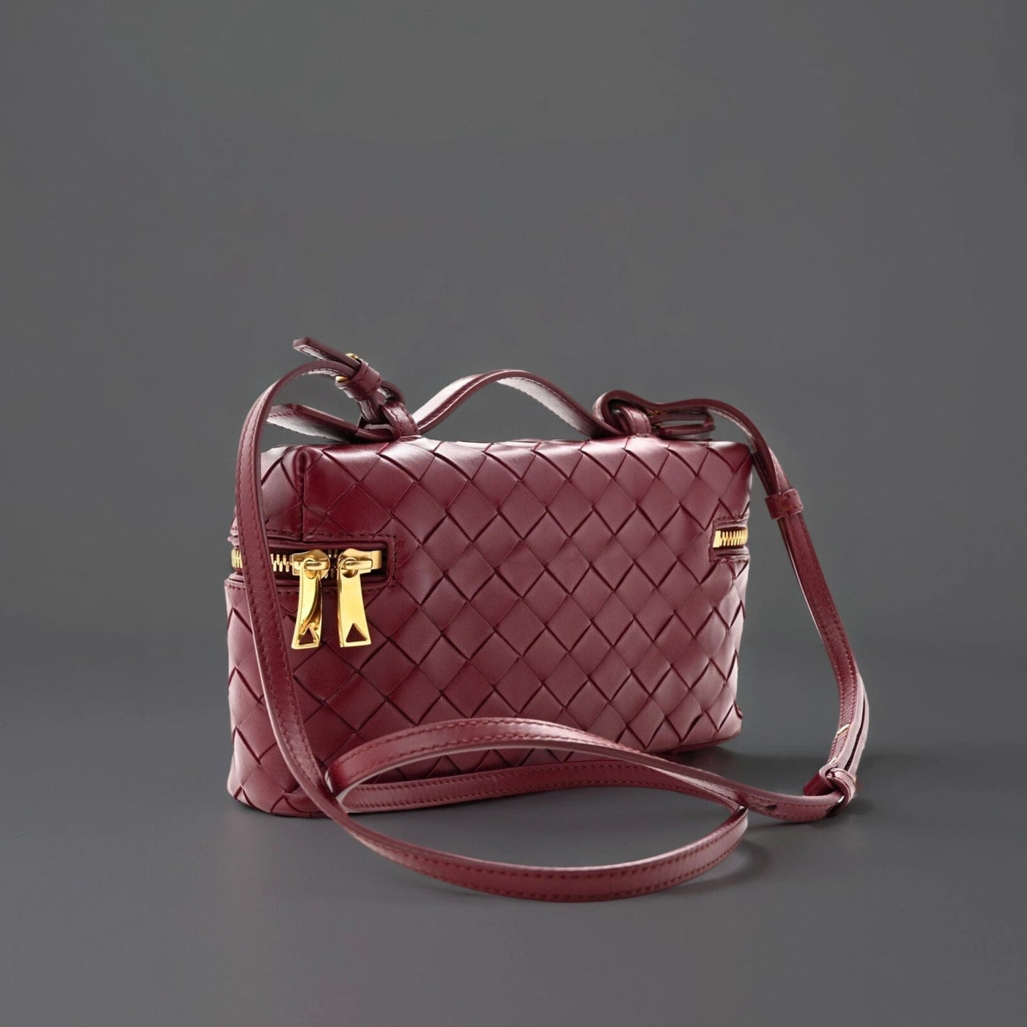 Nappa Intrecciato Bang Bang Vanity Case Barolo