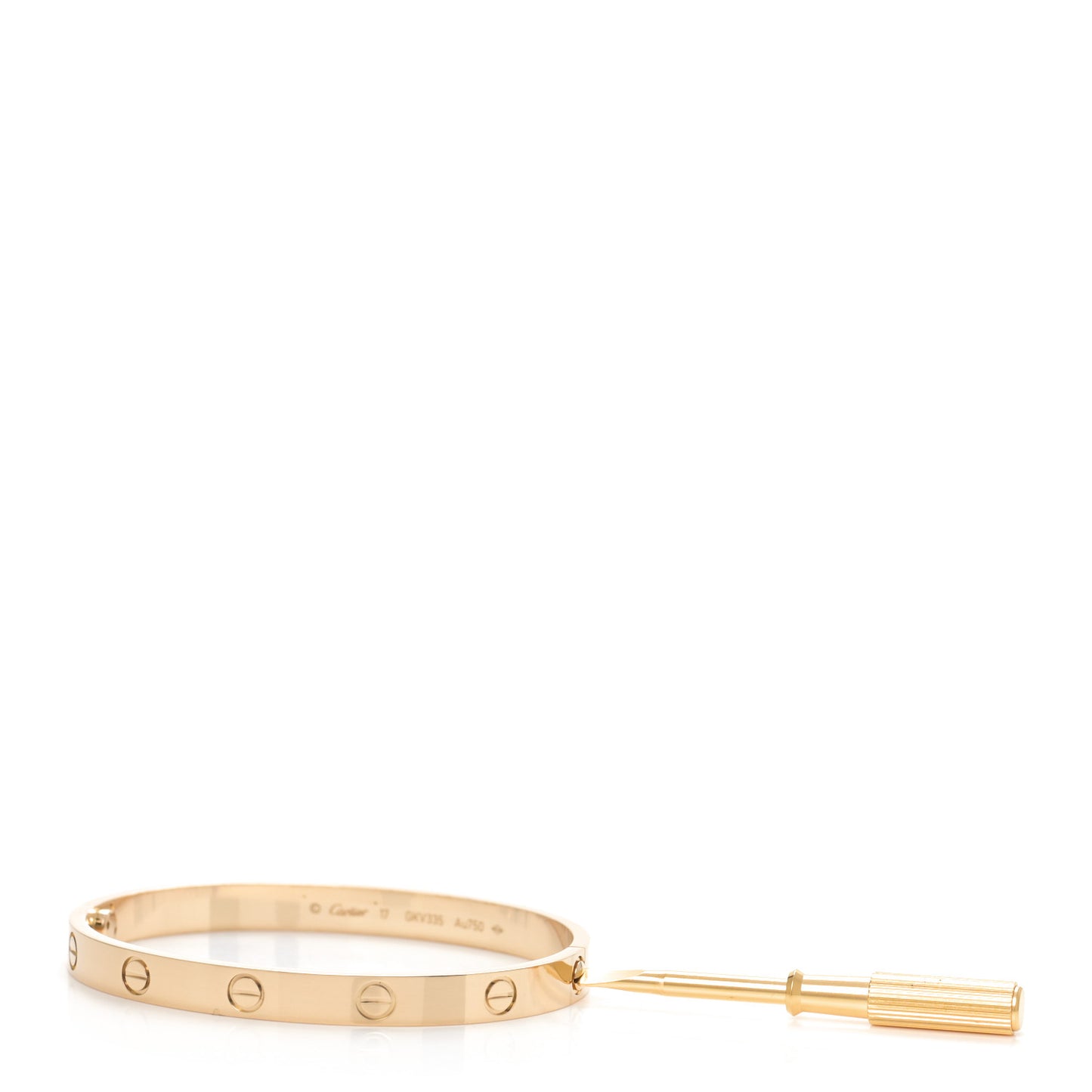 18K Yellow Gold LOVE Bracelet 17