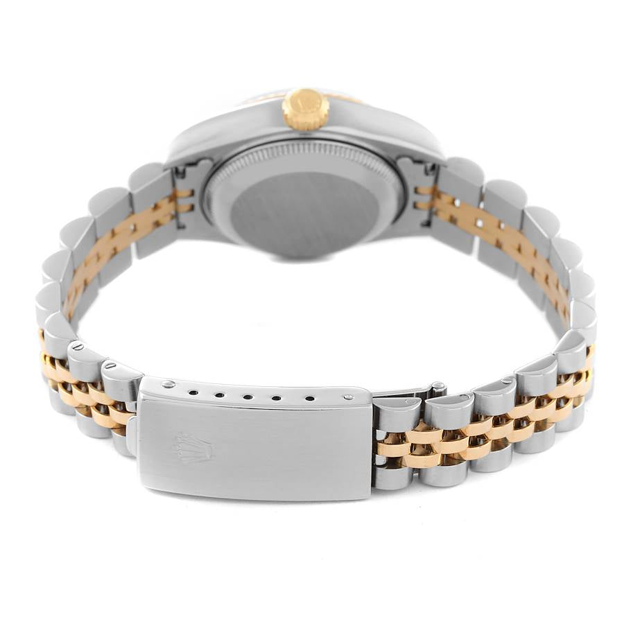 Rolex Datejust 26mm Steel Yellow Gold Slate Diamond Dial Watch