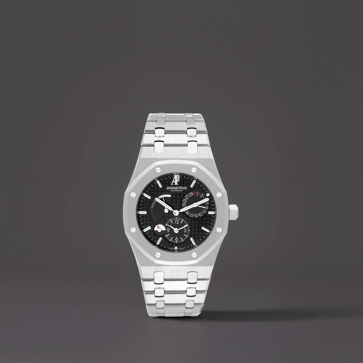 Audemars Piguet Royal Oak Dual Time Steel Mens Watch