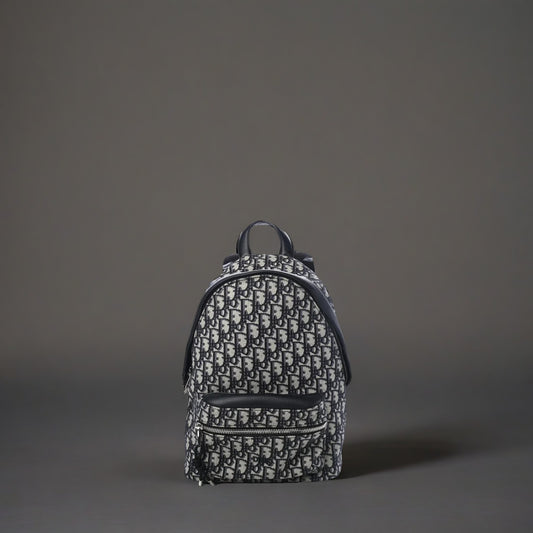 HOMME Oblique Grained Calfskin Backpack Black