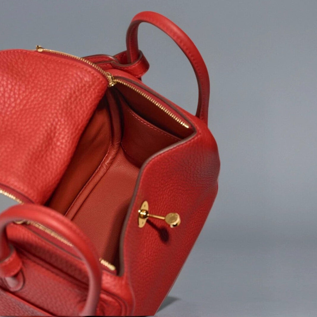 Taurillon Clemence Mini Lindy 20 Rouge Radieux