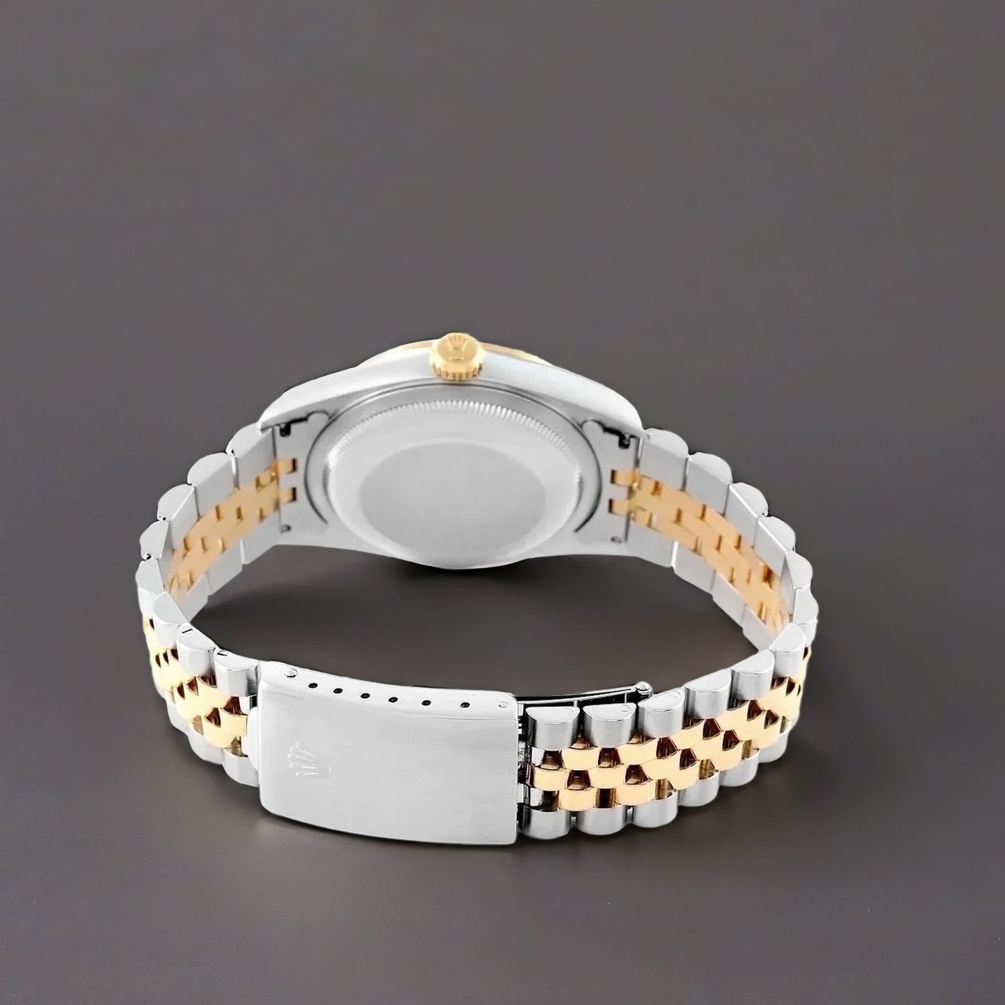 Rolex Datejust Midsize 31mm Steel Yellow Gold Vignette Blue Diamond Watch