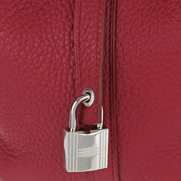 Taurillon Clemence Picotin Lock 18 PM Dark Red