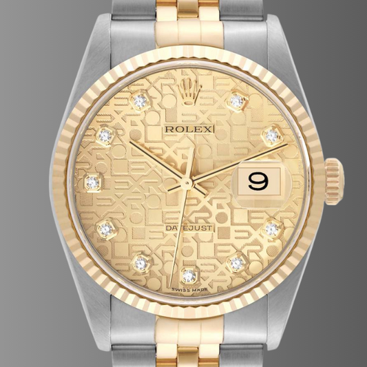 Rolex Datejust 36mm Stainless Steel Yellow Gold Watch