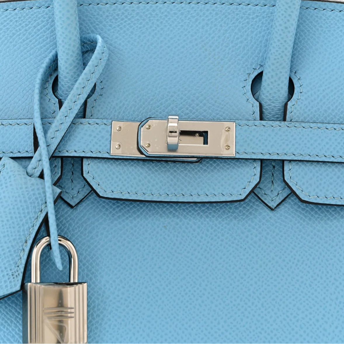 Epsom Birkin Sellier 25 Celeste