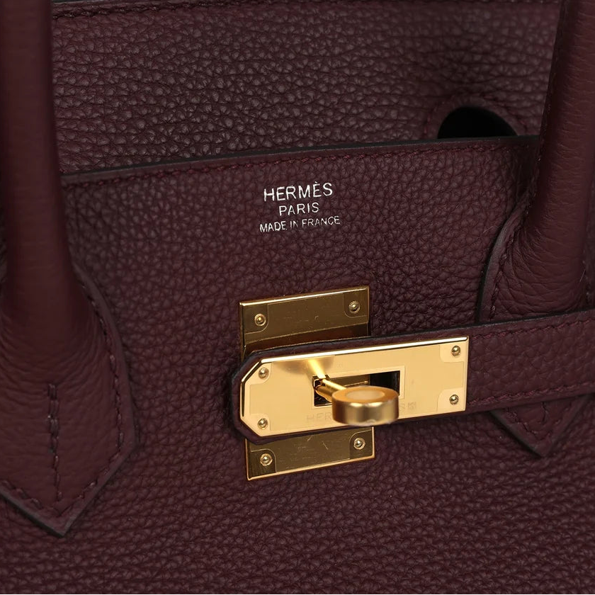 Togo Birkin 25 Bordeaux