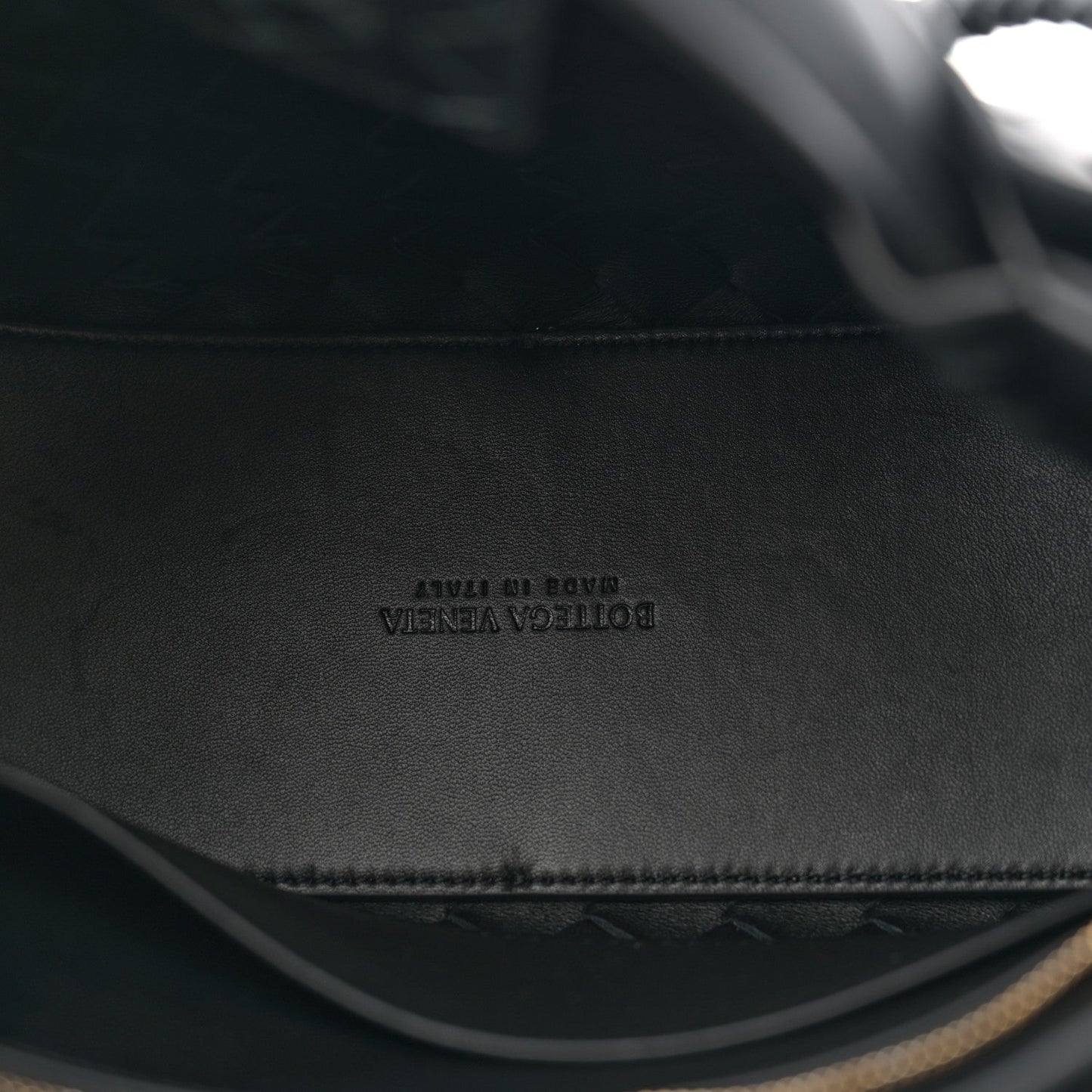 Nappa Intrecciato Small Andiamo Shoulder Bag Black