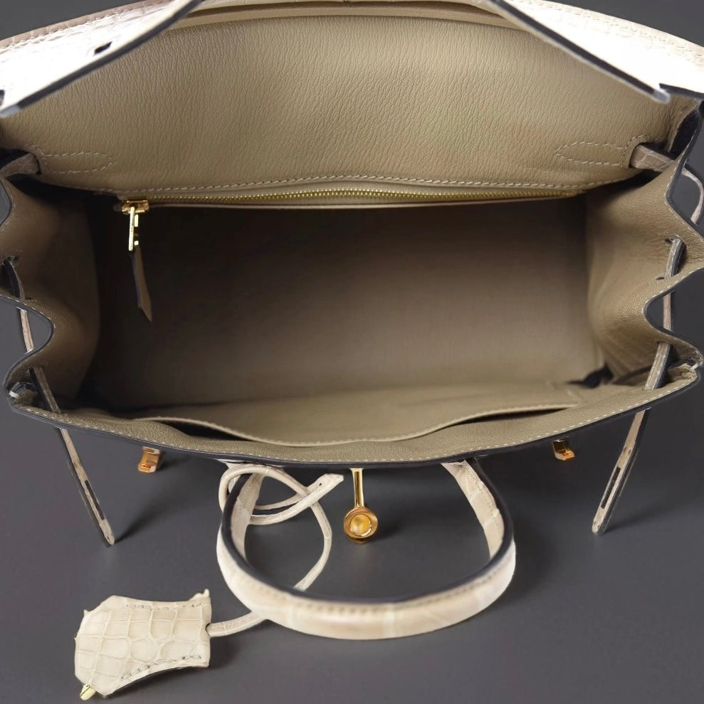 Matte Alligator Birkin 25 Trench