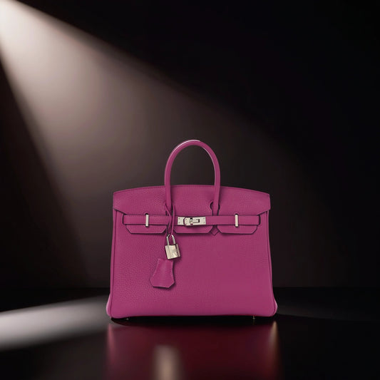 Togo Birkin 25 Rose Pourpre