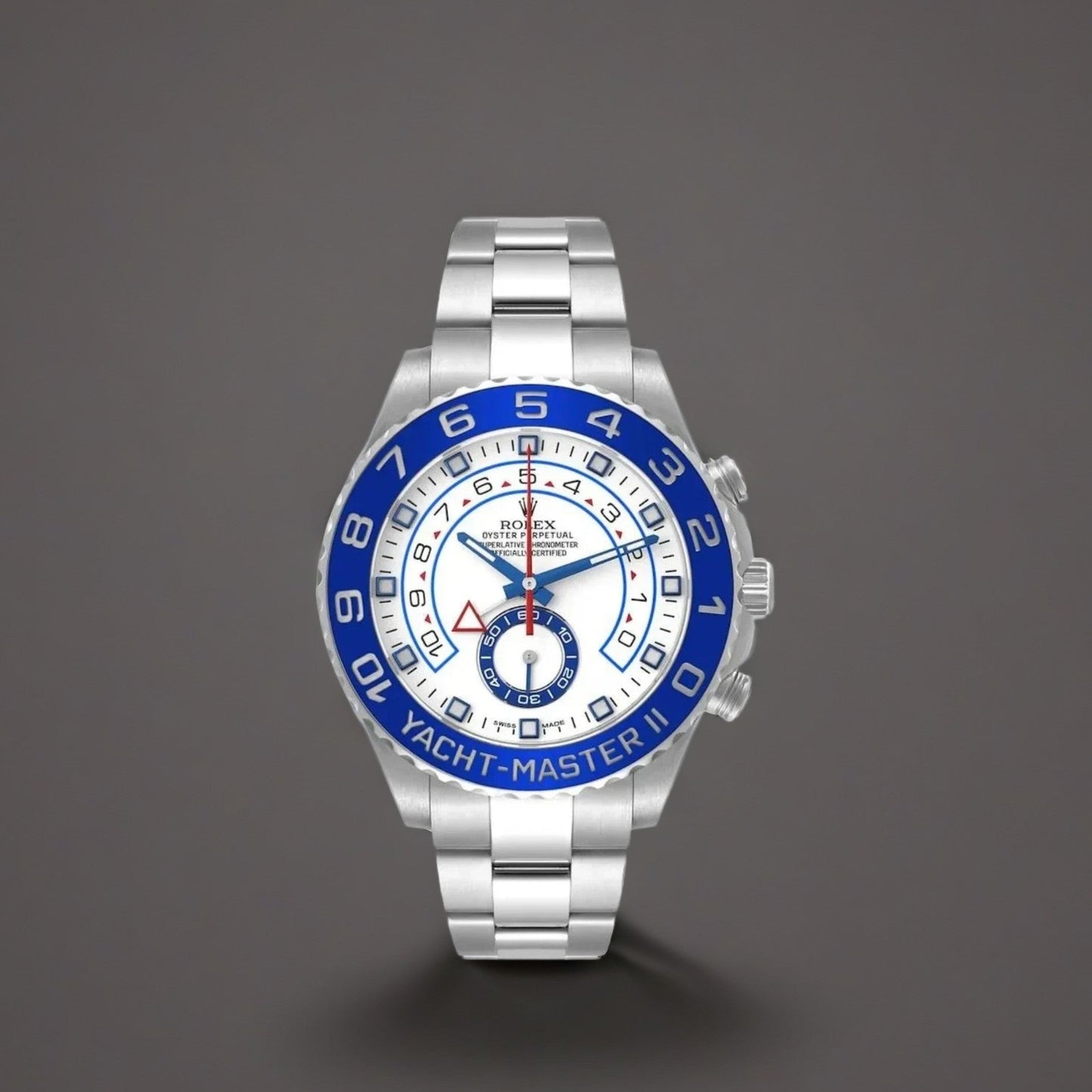 Rolex Yachtmaster II 44 Blue Cerachrom Bezel Steel Mens Watch