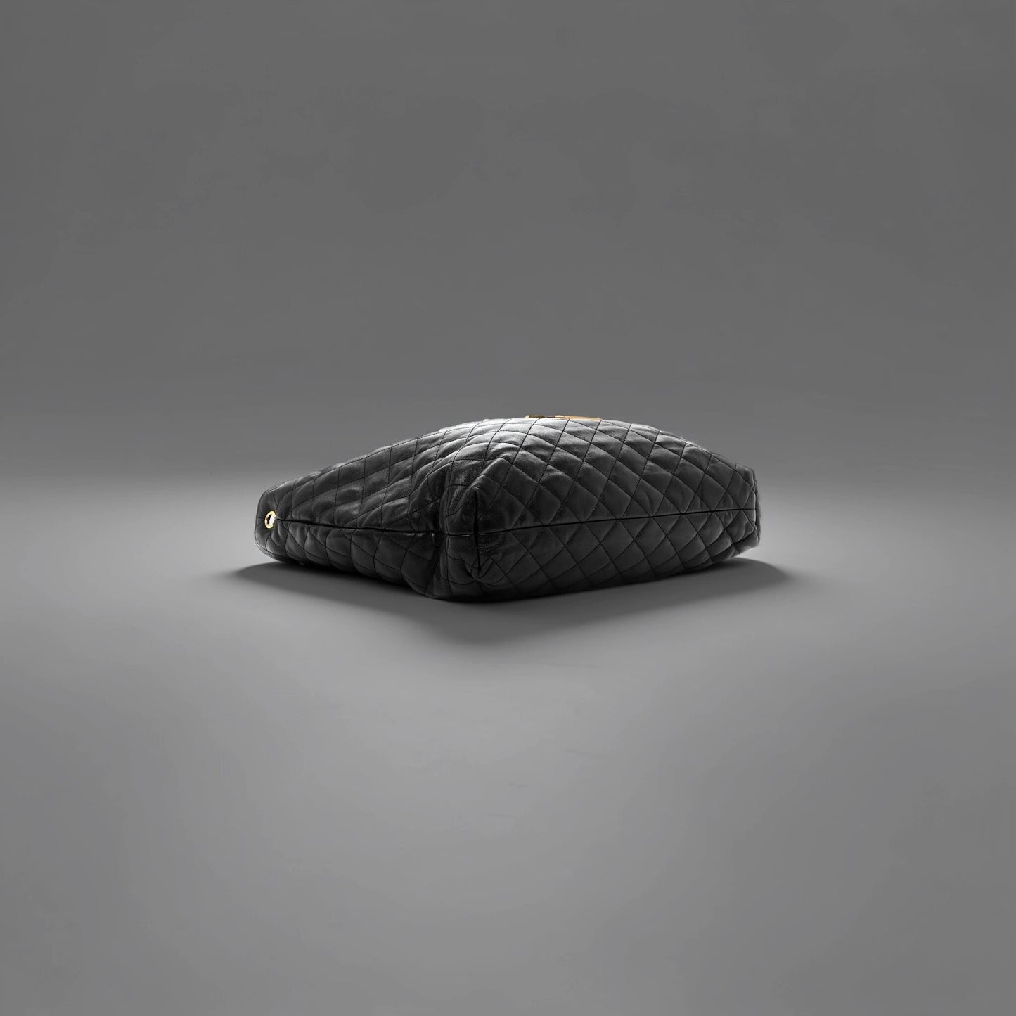 Lambskin Quilted Maxi Icare Shopping Tote Black