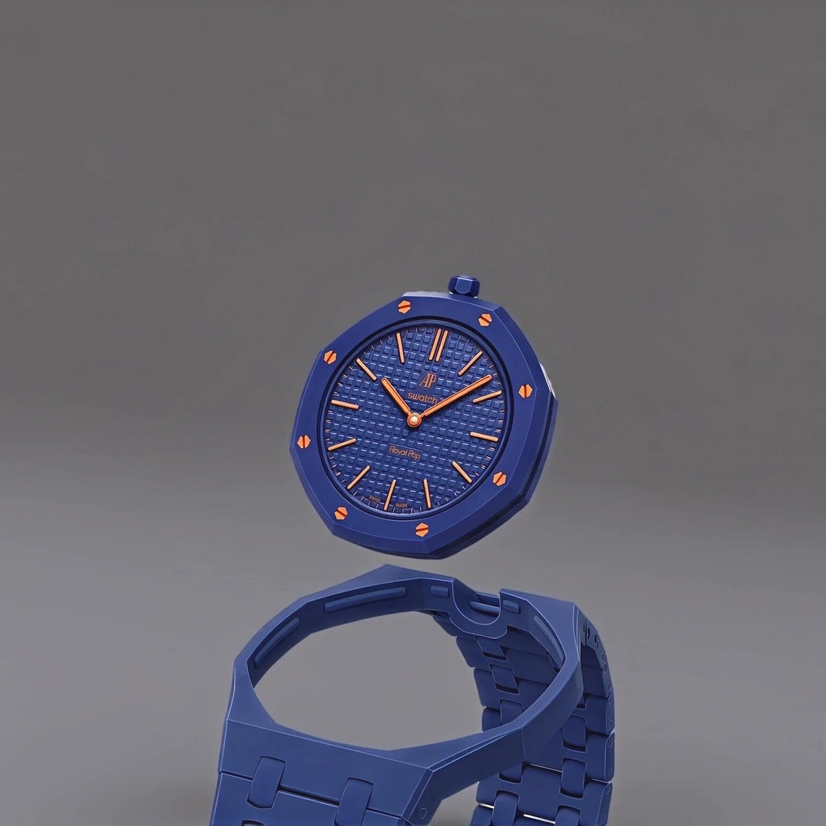Audemars Piguet X Swatch Royal Pop Orenji Hachi With Strap
