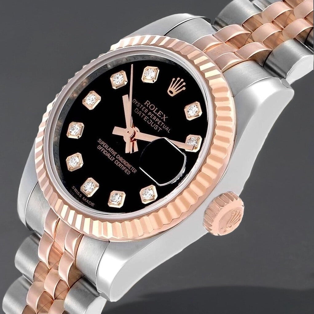 Rolex Datejust 31mm Midsize Diamond Steel Rose Gold