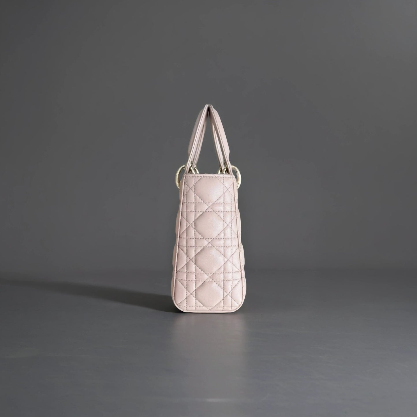 Lambskin Cannage Small My ABCDior Lady Dior Powder Pink