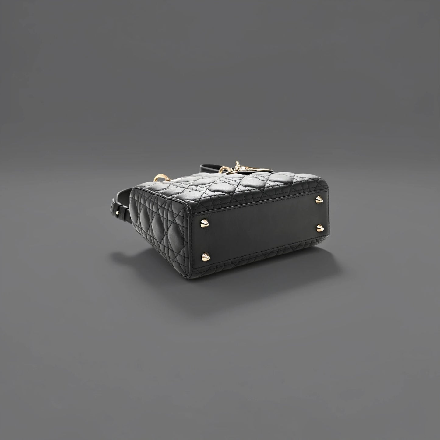 Lambskin Cannage Small My ABCDior Lady Dior Black