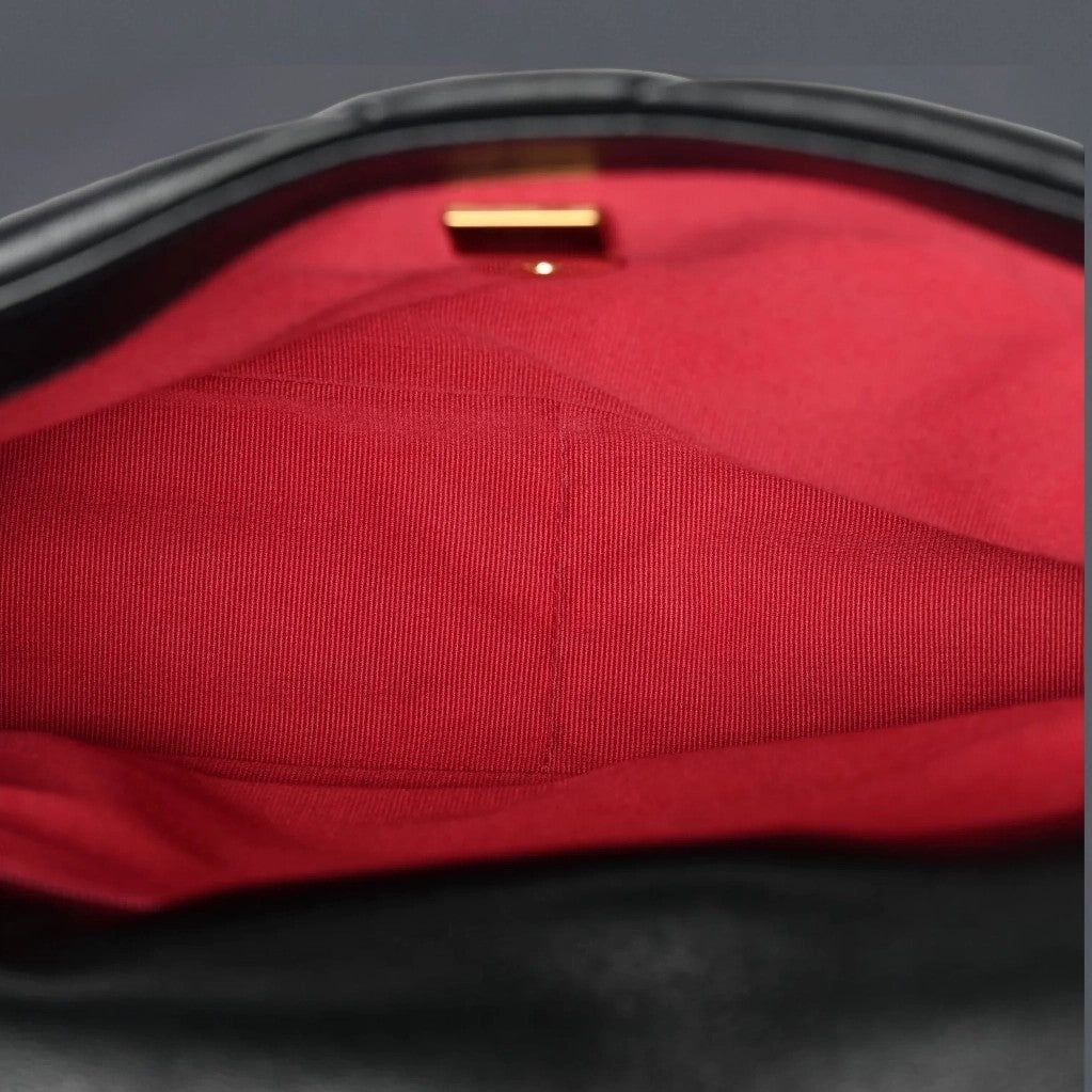 Lambskin Quilted Medium Chanel 19 Flap Black