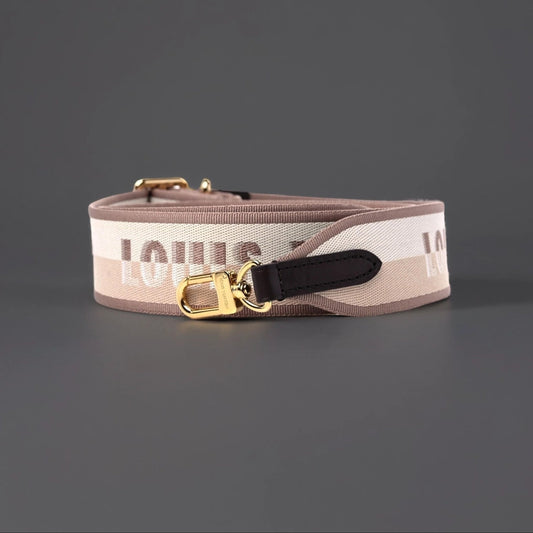 Jacquard Speedy Bandouliere 20 Shoulder Strap Beige Brown